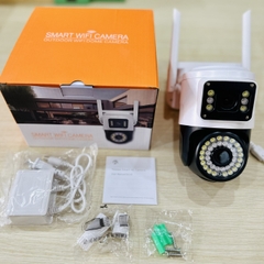 Camera YOOSEE 2 Mắt 6M Chạy Bằng Sim 4G Xoay 360 Độ- Đàm Thoại 2 Chiều- Báo Động Chống Trộm- Ban Đêm Có Màu-Không Dây Ngoài Trời