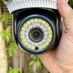 Camera YOOSEE 4 Mắt Q56 Xem 3 Khung Hình 12M Rõ Nét, Xoay 360 Độ- Đàm Thoại 2 Chiều- Báo Động Chống Trộm- Ban Đêm Có Màu- Wifi Không Dây Ngoài Trời