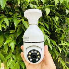 Camera YOOSEE HK212 Xoay 360 Độ Hình Dạng Bóng Đèn 8M- Đàm Thoại 2 Chiều-  Ban Đêm Có Màu- Báo Động Chống Trộm- Wifi Không Dây Trong Nhà