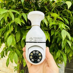 Camera YOOSEE HK212 Xoay 360 Độ Hình Dạng Bóng Đèn 8M- Đàm Thoại 2 Chiều-  Ban Đêm Có Màu- Báo Động Chống Trộm- Wifi Không Dây Trong Nhà