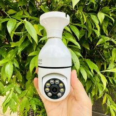 Camera YOOSEE HK212 Xoay 360 Độ Hình Dạng Bóng Đèn 8M- Đàm Thoại 2 Chiều-  Ban Đêm Có Màu- Báo Động Chống Trộm- Wifi Không Dây Trong Nhà