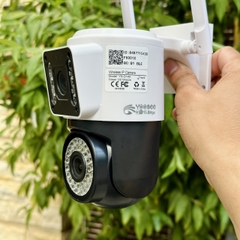 Camera YOOSEE PTZ 2 Mắt Pro 15.0M Q42 Xoay 360 Độ- Xem 2 Vị Trí Khác Nhau Trên 1 Camera- Đàm Thoại 2 Chiều- Báo Động Chống Trộm- Ban Đêm Có Màu- Wifi Không Dây Ngoài Trời