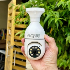 Camera YOOSEE HK212 Xoay 360 Độ Hình Dạng Bóng Đèn 8M- Đàm Thoại 2 Chiều-  Ban Đêm Có Màu- Báo Động Chống Trộm- Wifi Không Dây Trong Nhà