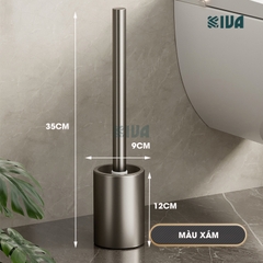 Chổi cọ, chà bồn cầu, toilet KIVA, chất liệu nhôm hàng không, không gỉ sét.
