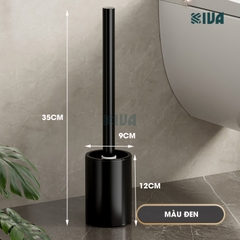 Chổi cọ, chà bồn cầu, toilet KIVA, chất liệu nhôm hàng không, không gỉ sét.