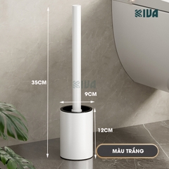 Chổi cọ, chà bồn cầu, toilet KIVA, chất liệu nhôm hàng không, không gỉ sét.