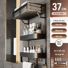 Kệ nhà tắm KIVA, thiết kế nhiều tầng để đồ nhà tắm, chất liệu nhôm hàng không, dán tường.
