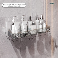 Kệ để đồ nhà tắm KIVA chất liệu Acrylic lắp đặt dán tường, thẩm mỹ, hiện đại và chắc chắn.