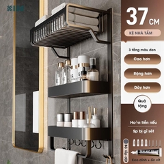 Kệ nhà tắm KIVA, thiết kế nhiều tầng để đồ nhà tắm, chất liệu nhôm hàng không, dán tường.