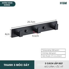 Móc Dán Tường Treo Đồ Chịu Lực Siêu Dính KIVA, Chất Liệu Nhôm Hàng Không, Lắp Đặt Không Cần Khoan, Sử Dụng Đa Năng.