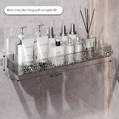 Kệ để đồ nhà tắm KIVA chất liệu Acrylic lắp đặt dán tường, thẩm mỹ, hiện đại và chắc chắn.