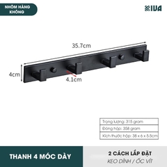 Móc Dán Tường Treo Đồ Chịu Lực Siêu Dính KIVA, Chất Liệu Nhôm Hàng Không, Lắp Đặt Không Cần Khoan, Sử Dụng Đa Năng.