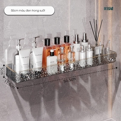 Kệ để đồ nhà tắm KIVA chất liệu Acrylic lắp đặt dán tường, thẩm mỹ, hiện đại và chắc chắn.