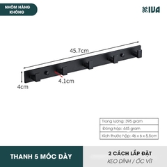 Móc Dán Tường Treo Đồ Chịu Lực Siêu Dính KIVA, Chất Liệu Nhôm Hàng Không, Lắp Đặt Không Cần Khoan, Sử Dụng Đa Năng.
