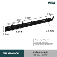 Móc Dán Tường Treo Đồ Chịu Lực Siêu Dính KIVA, Chất Liệu Nhôm Hàng Không, Lắp Đặt Không Cần Khoan, Sử Dụng Đa Năng.