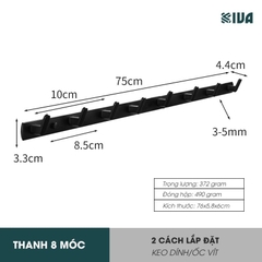 Móc Dán Tường Treo Đồ Chịu Lực Siêu Dính KIVA, Chất Liệu Nhôm Hàng Không, Lắp Đặt Không Cần Khoan, Sử Dụng Đa Năng.