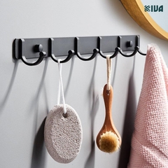 Móc Dán Tường Chữ C Treo Đồ Chịu Lực Siêu Dính KIVA Chất Liệu Nhôm Hàng Không, Lắp Đặt Không Cần Khoan.
