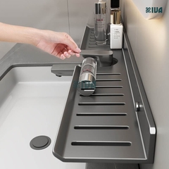 Giá kệ vòi rửa mặt, vòi rửa bát KIVA chất liệu nhôm hàng không, lắp đặt bằng 2 cách.
