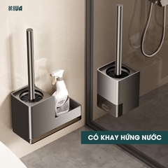 Chổi cọ, chà bồn cầu, toilet KIVA, chất liệu nhôm hàng không, không gỉ sét.