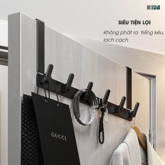 Móc Treo Quần Áo Sau Cửa KIVA, Chất Liệu Nhôm Hàng Không Cao Cấp