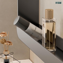 Kệ đựng đồ nhà tắm treo tường KIVA, để đồ phòng tắm, chất liệu nhôm hàng không, kích thước lớn.