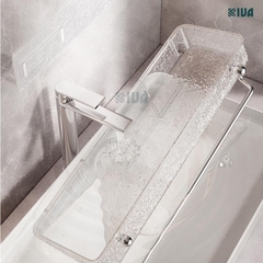 Kệ để đồ nhà tắm KIVA chất liệu Acrylic lắp đặt dán tường, thẩm mỹ, hiện đại và chắc chắn.