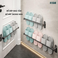 Giá Để Dép Trong Nhà Tắm KIVA Chất Liệu Nhôm Hàng Không Lắp Đặt Không Cần Khoan, Bảo Hành 2 Năm.