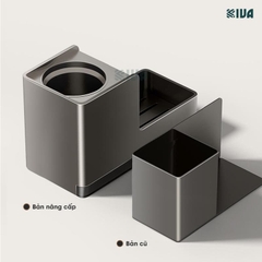 Chổi cọ, chà bồn cầu, toilet KIVA, chất liệu nhôm hàng không, không gỉ sét.