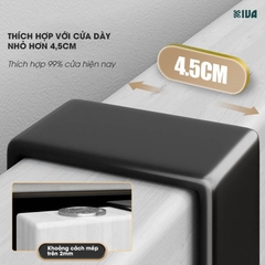 Móc Treo Quần Áo Sau Cửa KIVA, Chất Liệu Nhôm Hàng Không Cao Cấp