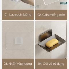Khay đựng, để xà phòng KIVA, chất liệu nhôm hàng không, đa dạng chủng loại, mẫu mã.