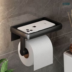 Hộp Đựng Giấy Vệ Sinh Nhà Tắm KIVA Chất Liệu Nhôm Hàng Không, Lắp Đặt Không Cần Khoan, Bảo Hành 10 Năm.