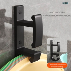Móc Treo Chậu KIVA, Chất Liệu Nhôm Hàng Không, Lắp Đặt Không Cần Khoan