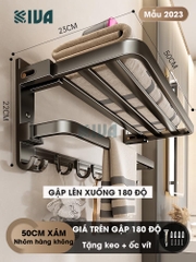 Giá kệ để khăn, để đồ nhà tắm KIVA, đa dạng mẫu mã, thiết kế, kích thước và màu sắc, chất liệu nhôm hàng không cao cấp.