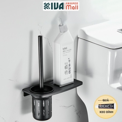 Chổi cọ, chà bồn cầu, toilet KIVA, chất liệu nhôm hàng không, không gỉ sét.