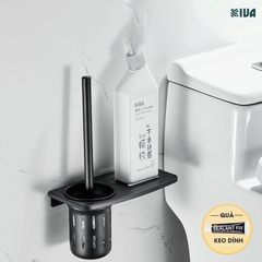 Chổi cọ, chà bồn cầu, toilet KIVA, chất liệu nhôm hàng không, không gỉ sét.