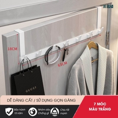Móc Treo Quần Áo Sau Cửa KIVA, Chất Liệu Nhôm Hàng Không Cao Cấp