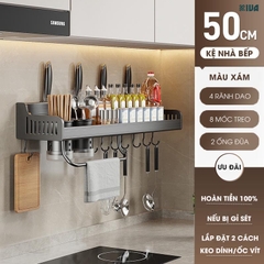 Kệ Nhà Bếp Đa Năng Treo Tường KIVA, Để Đồ Tiện Lợi Chất Liệu Nhôm Hàng Không Cao Cấp, Lắp Đặt Không Cần Khoan.