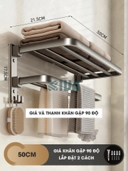 Giá kệ để khăn, để đồ nhà tắm KIVA, đa dạng mẫu mã, thiết kế, kích thước và màu sắc, chất liệu nhôm hàng không cao cấp.