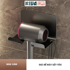 Giá đỡ, treo để máy sấy tóc KIVA có khay đồ, đa dang kiểu dáng, sử dụng nhiều máy sấy khác nhau, chất liệu nhôm hàng không.
