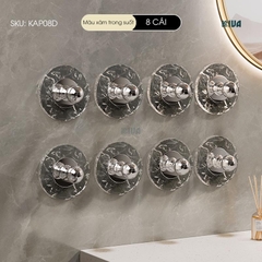 Khay xà phòng, kệ để xà phòng nhà tắm KIVA chất liệu Acrylic lắp đặt hút chân không.