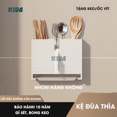 Kệ để đồ nhà bếp đa năng KIVA phong cách Bắc Âu, chất liệu nhôm hàng không cao cấp, bảo hành 10 năm.