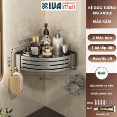 Kệ 3 chữ nhật BIG ANGLE màu trắng có thanh