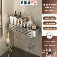 Kệ 3 chữ nhật BIG ANGLE màu trắng có thanh