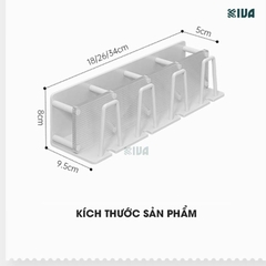 Kệ để, đựng bàn chải, kem đánh răng KIVA màu trắng sứ, bảo hành 10 năm.