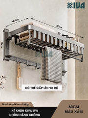 Giá kệ để khăn, để đồ nhà tắm KIVA, đa dạng mẫu mã, thiết kế, kích thước và màu sắc, chất liệu nhôm hàng không cao cấp.