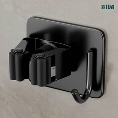 Móc Kẹp Cây Lau Nhà KIVA, Chất Liệu Nhôm Hàng Không Cao Cấp, Lắp Đặt Không Cần Khoan.