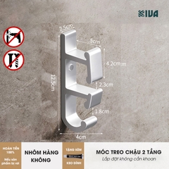 Móc Treo Chậu KIVA, Chất Liệu Nhôm Hàng Không, Lắp Đặt Không Cần Khoan