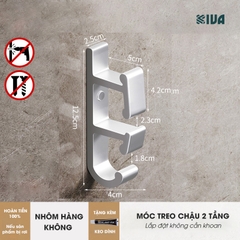 Móc Treo Chậu KIVA, Chất Liệu Nhôm Hàng Không, Lắp Đặt Không Cần Khoan