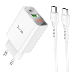 [SE94]BỘ CỐC CÁP HOCO C100A QC3.0+PD (TYPE C TO TYPE C)