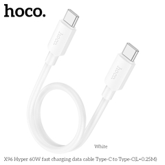 [SE15]CÁP TYPE C RA TYPE C HOCO X96 C-C 60W DÀI 25CM